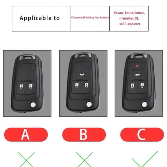 💜Keychain & key cover compatible for Chevrolet - Picture 3 of 8